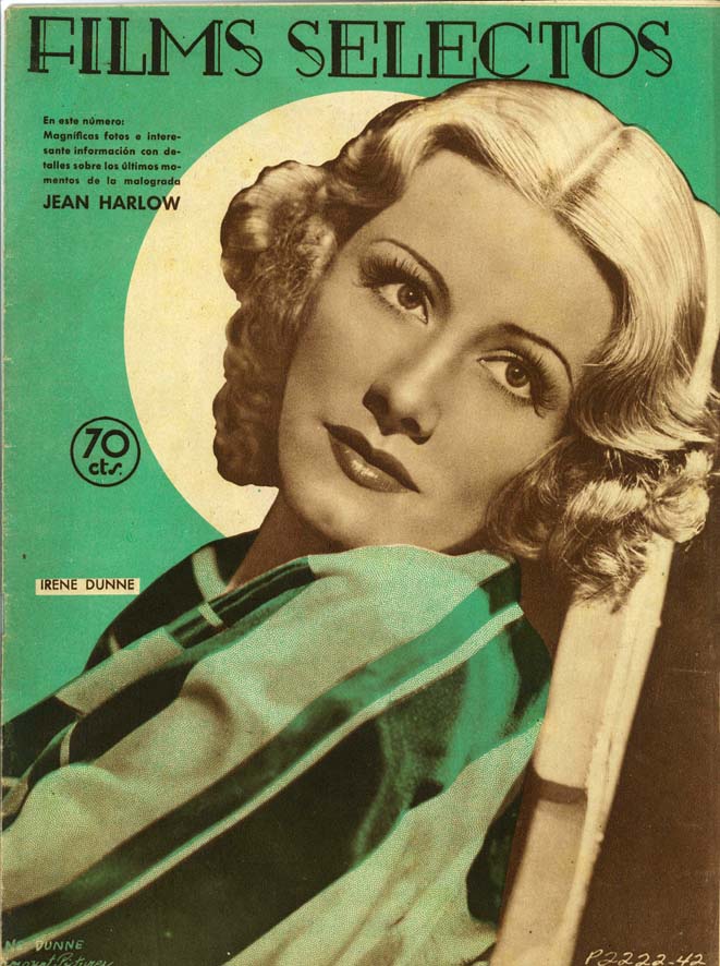 FILMS SELECTOS magazine side cover Issue 328  1937