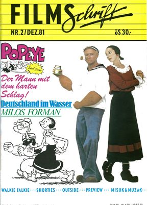 FILMSCHRIFT magazine side cover Issue 2  1981