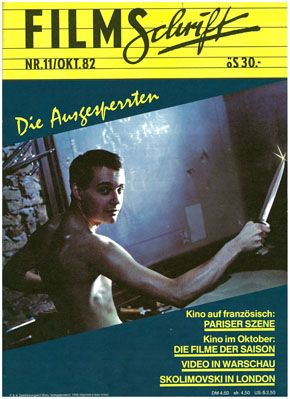 FILMSCHRIFT magazine side cover Issue 11  1982