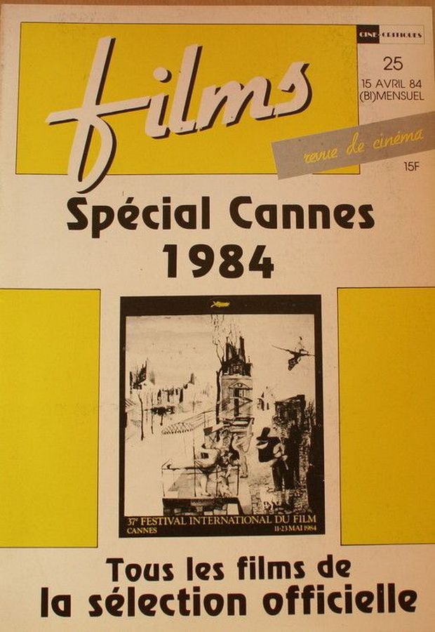 FILMS CINE CRITIQUES magazine side cover Issue 25 15 April 1984