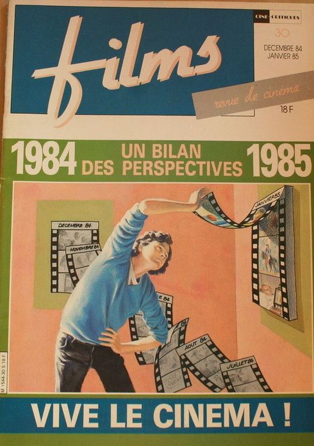 FILMS CINE CRITIQUES magazine side cover Issue 30  December 1984/ January 1985 