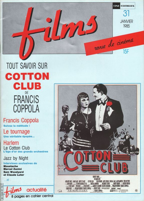 FILMS CINE CRITIQUES magazine side cover Issue 31  January 1985