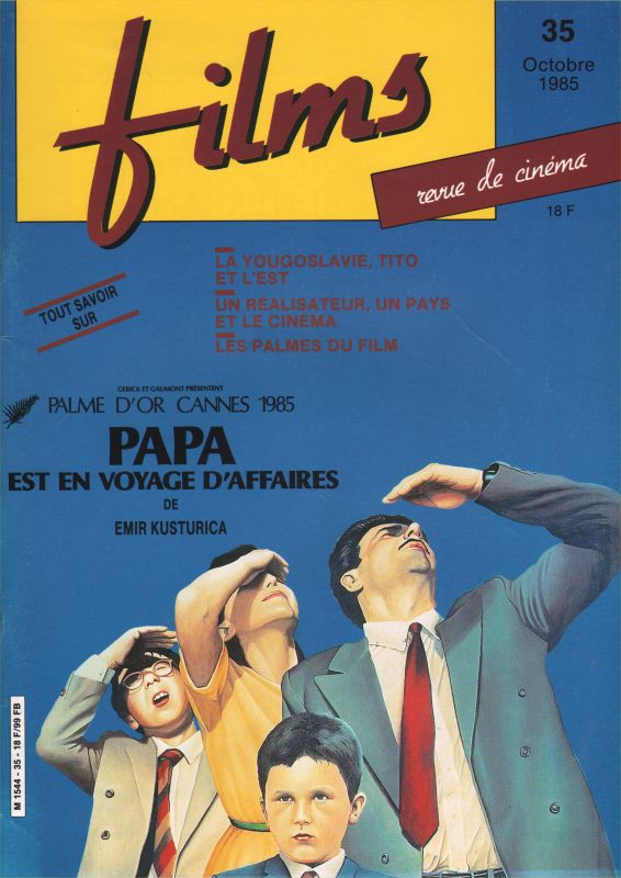 FILMS CINE CRITIQUES magazine side cover Issue 35  October 1985