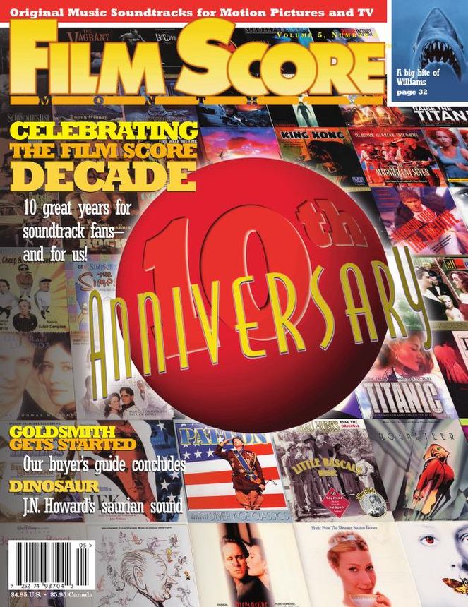 FILM SCORE MONTHLY magazine side cover Issue 112  Vol 5 # 5 June 2000
