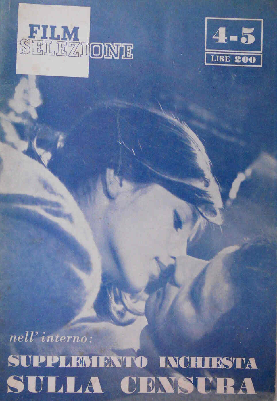 FILM SELEZIONE magazine side cover Issue 4/5 August/September 1960