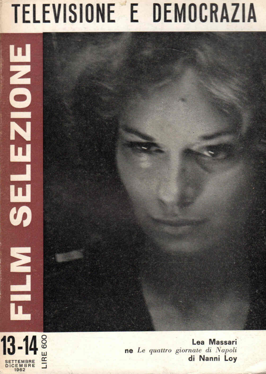 FILM SELEZIONE magazine side cover Issue 13/14 September-December 1962