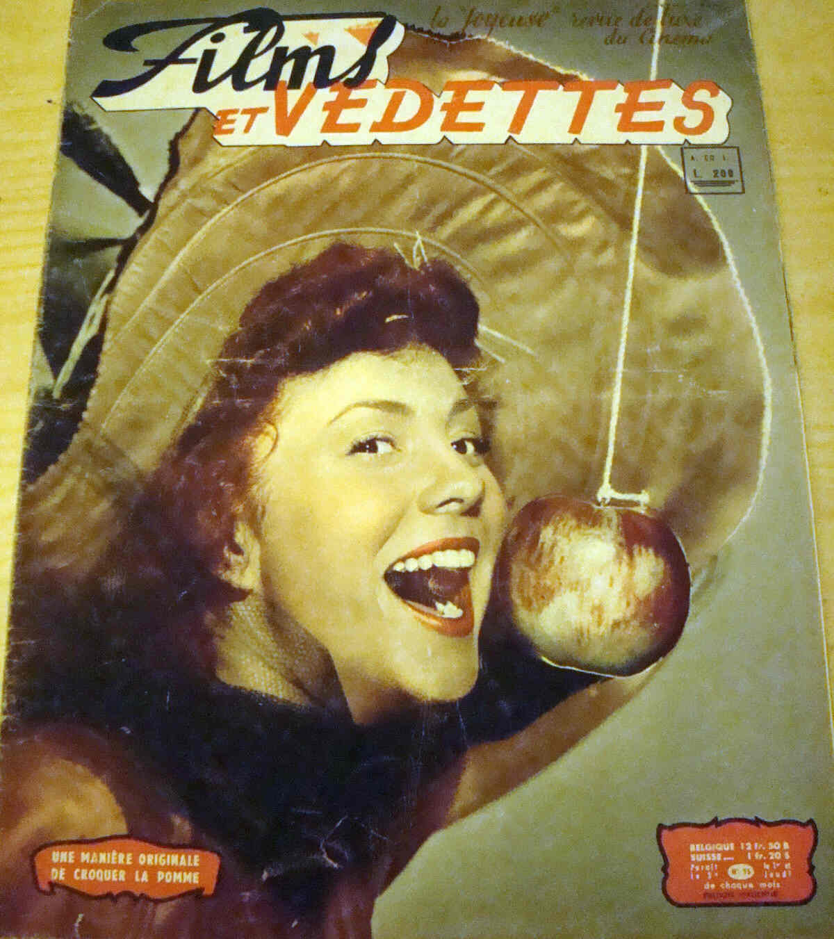 FILMS ET VEDETTES magazine side cover Issue 15  1950