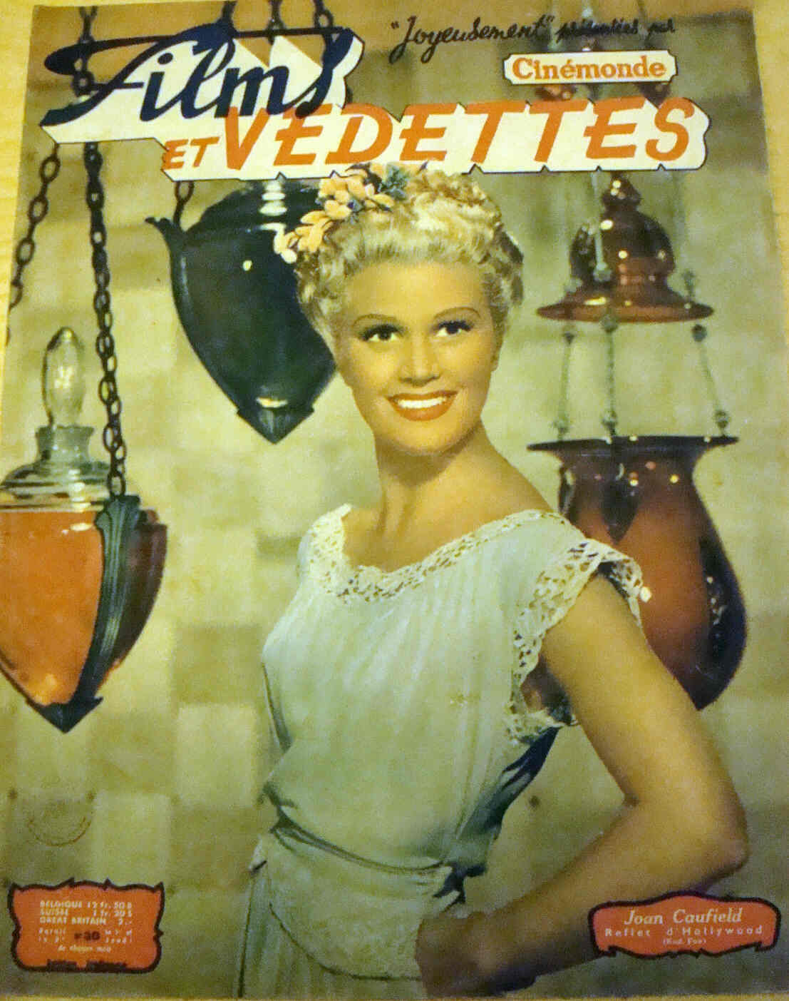 FILMS ET VEDETTES magazine side cover Issue 30  1950