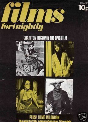 FILMS FORTNIGHTLY magazine side cover 29 May 1971