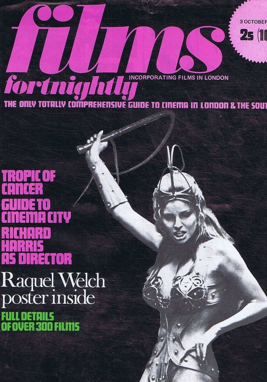FILMS FORTNIGHTLY magazine side cover 3 October 1970