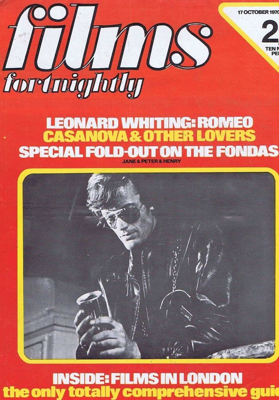 FILMS FORTNIGHTLY magazine side cover 17 October 1970