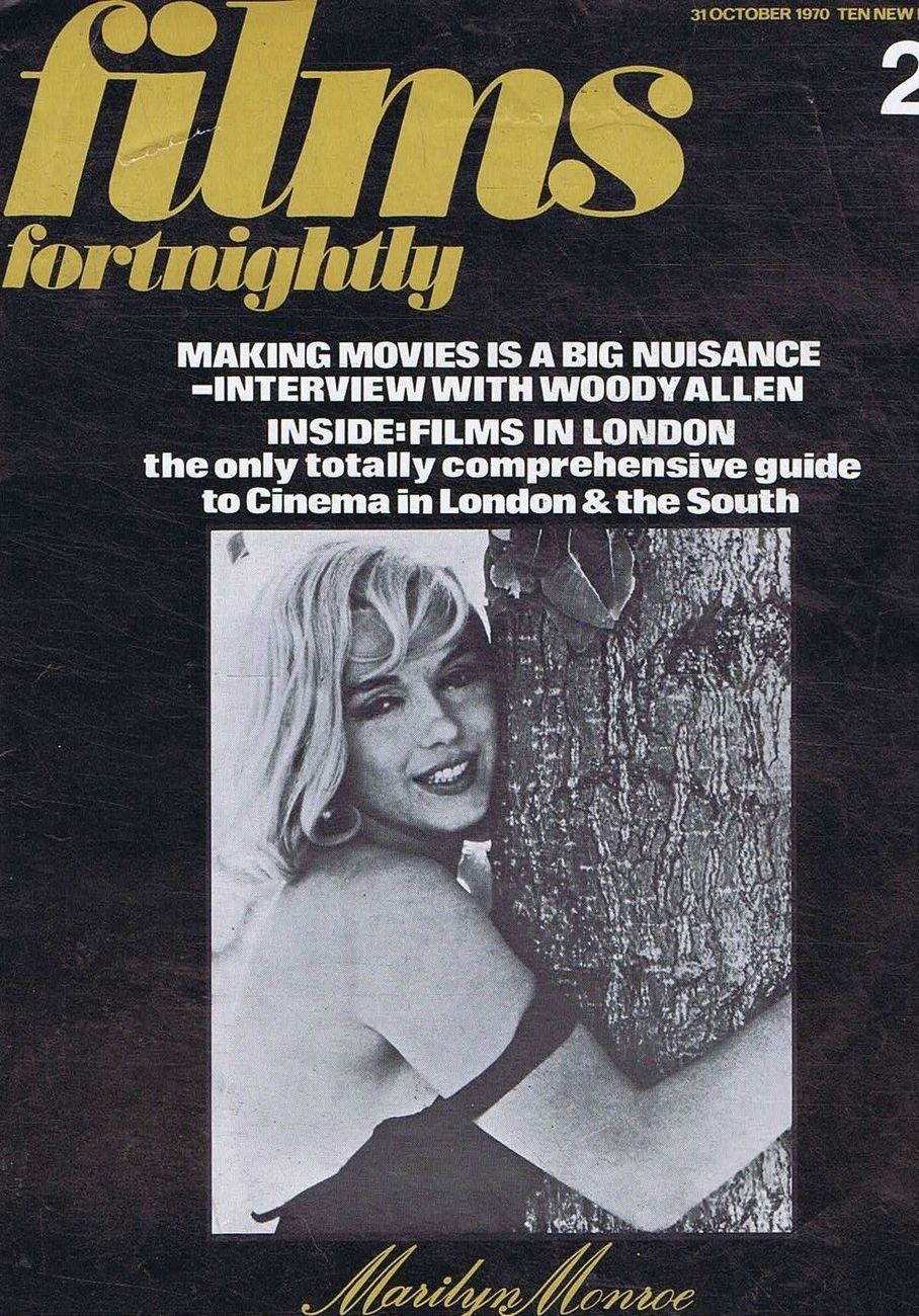 FILMS FORTNIGHTLY magazine side cover 31 October 1970
