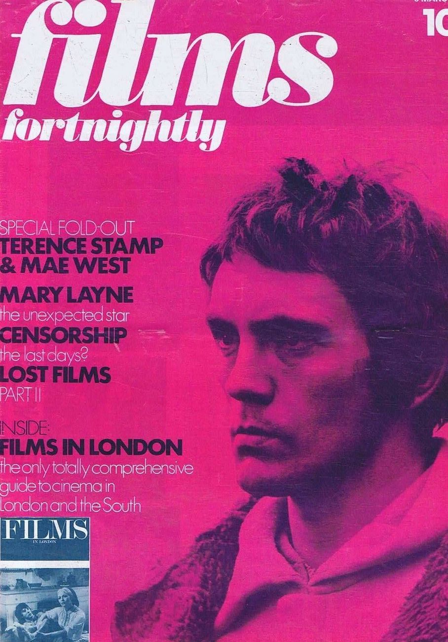 FILMS FORTNIGHTLY magazine side cover 6 March 1971