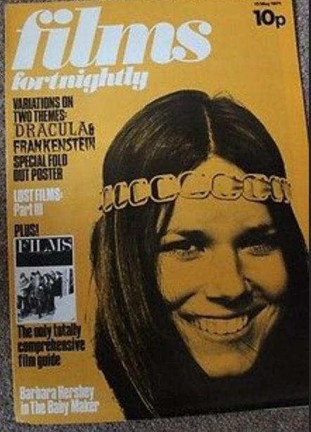 FILMS FORTNIGHTLY magazine side cover 15 May 1971