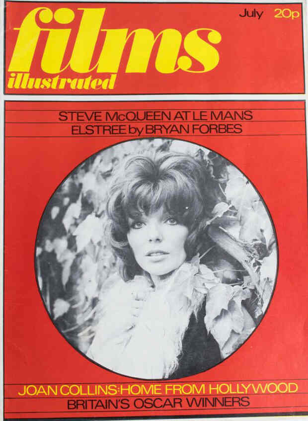 FILMS ILLUSTRATED magazine side cover Issue 1 July 1971