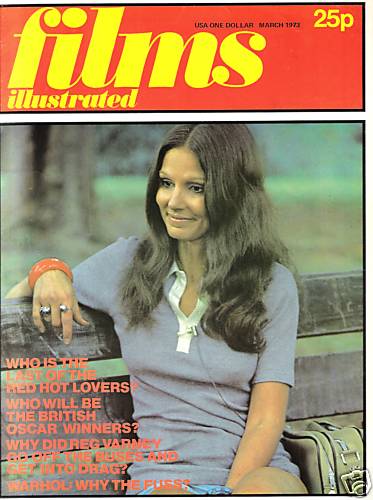 FILMS ILLUSTRATED magazine side cover Issue 21 March 1973