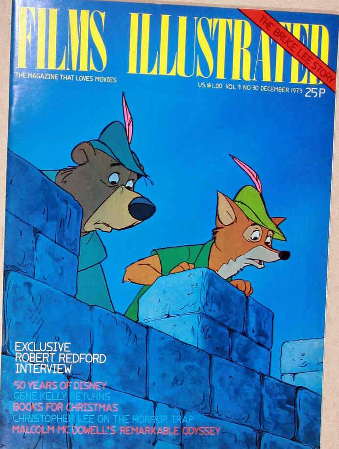FILMS ILLUSTRATED magazine side cover Issue 30 December 1973