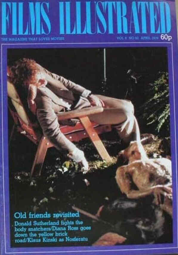 FILMS ILLUSTRATED magazine side cover Issue 92 April 1979
