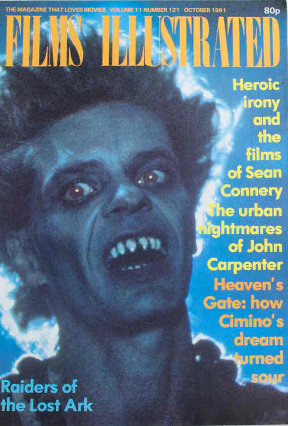 FILMS ILLUSTRATED magazine side cover Issue 121 October 1981