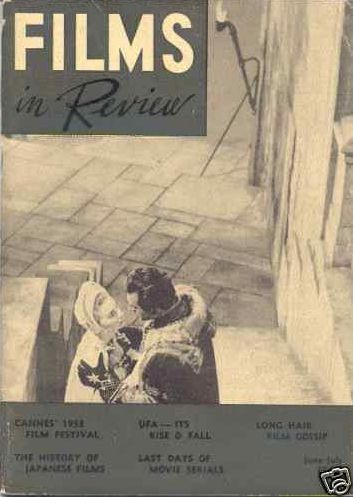 FILMS IN REVIEW magazine side cover Issue 35 June/July 1953