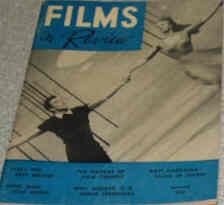 FILMS IN REVIEW magazine side cover Issue 40 January 1954