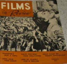 FILMS IN REVIEW magazine side cover Issue 41 February 1954