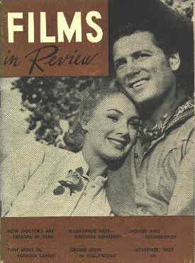 FILMS IN REVIEW magazine side cover Issue 58 November 1955