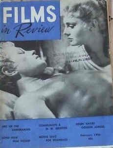 FILMS IN REVIEW magazine side cover Issue 61 February 1956