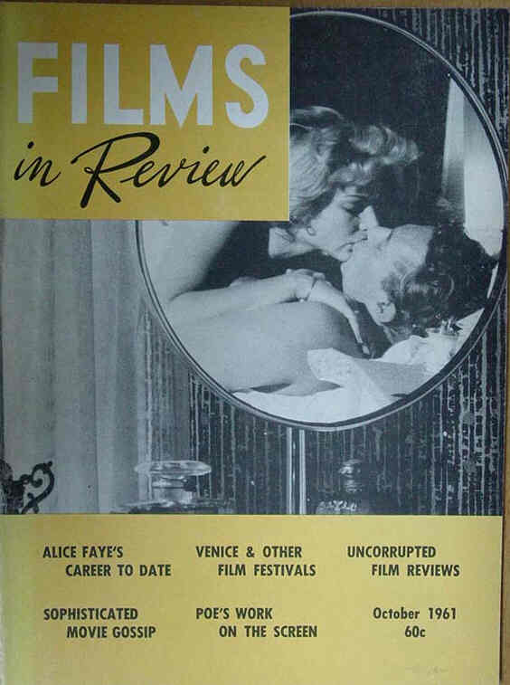 FILMS IN REVIEW magazine side cover Issue 117 October 1961