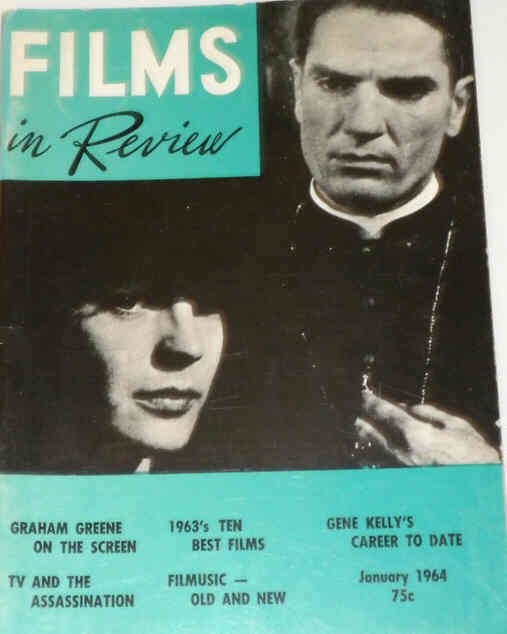 FILMS IN REVIEW magazine side cover Issue 140 January 1964