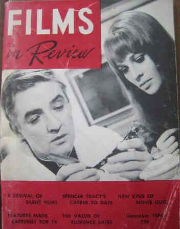FILMS IN REVIEW magazine side cover Issue 169 December 1966