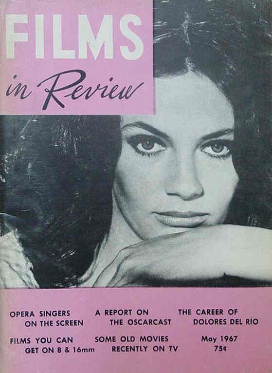 FILMS IN REVIEW magazine side cover Issue 174 May 1967