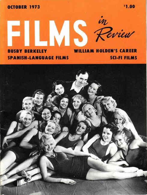 FILMS IN REVIEW magazine side cover Issue 237 October 1973