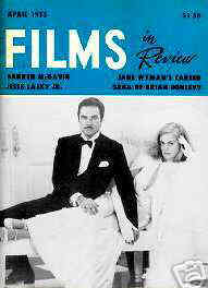FILMS IN REVIEW magazine side cover Issue 253 April 1975