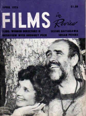 FILMS IN REVIEW magazine side cover Issue 263 April 1976