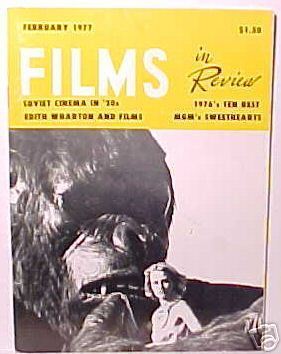 FILMS IN REVIEW magazine side cover Issue 271 February 1977