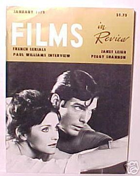 FILMS IN REVIEW magazine side cover Issue 290 January 1979