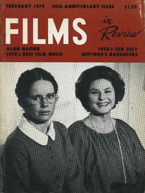 FILMS IN REVIEW magazine side cover Issue 291 February 1979