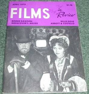 FILMS IN REVIEW magazine side cover Issue 293 April 1979