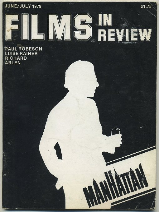FILMS IN REVIEW magazine side cover Issue 295 June/July 1979