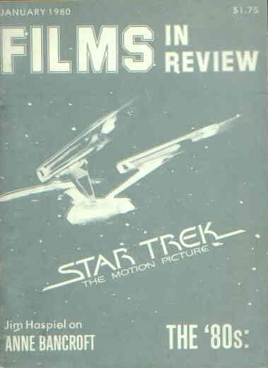 FILMS IN REVIEW magazine side cover Issue 300 January 1980