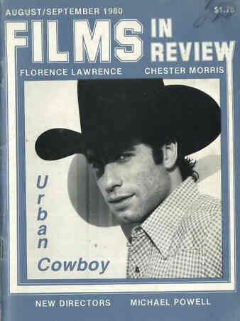 FILMS IN REVIEW magazine side cover Issue 306 August/September 1980