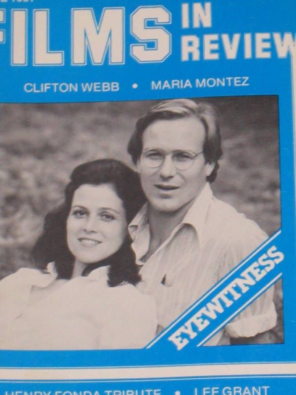 FILMS IN REVIEW magazine side cover Issue 313 April 1981