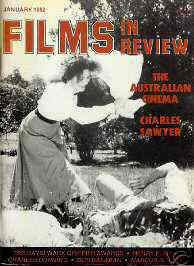 FILMS IN REVIEW magazine side cover Issue 320 January 1982