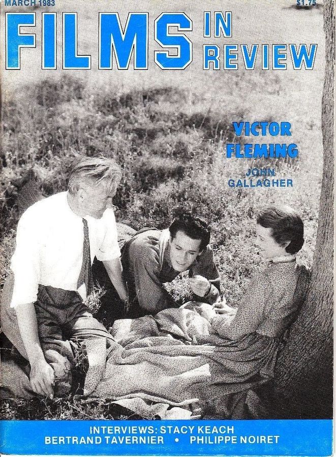 FILMS IN REVIEW magazine side cover Issue 332 March 1983