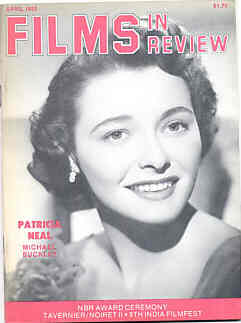 FILMS IN REVIEW magazine side cover Issue 333 April 1983