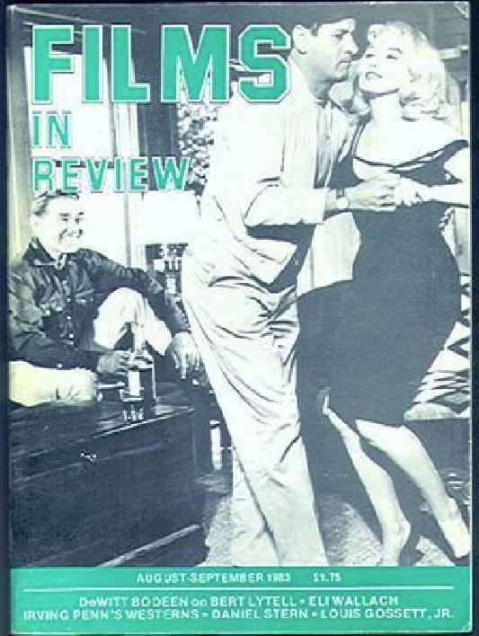 FILMS IN REVIEW magazine side cover Issue 336 August/September 1983