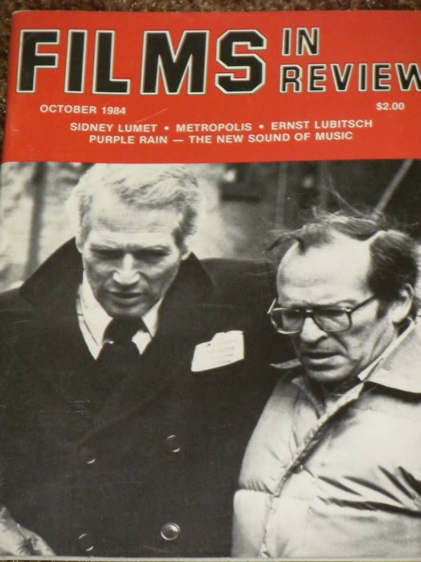 FILMS IN REVIEW magazine side cover Issue 347 October 1984