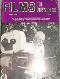 FILMS IN REVIEW magazine side cover Issue 353 April 1985