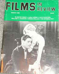 FILMS IN REVIEW magazine side cover Issue 362 March 1986
